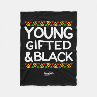 Afrikanischer Gelehrter und schwarzer Afrozenter Fleecedecke