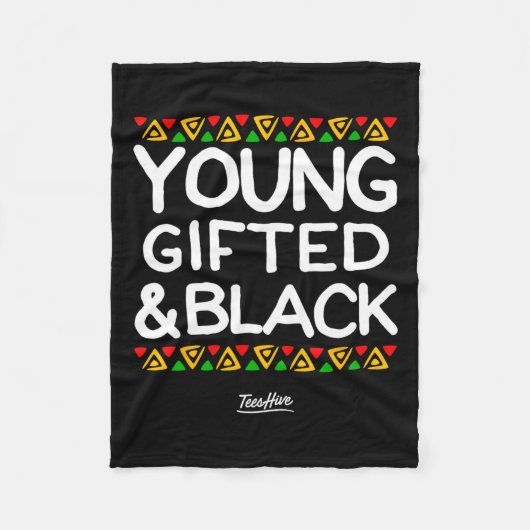 Afrikanischer Gelehrter und schwarzer Afrozenter Fleecedecke (Vorderseite)