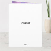 Afrikanischer Girl Pink Abschluss Karte (Rückseite)