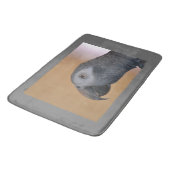 Afrikanischer Grau Badematte (Schrägansicht)