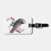 Afrikanischer Grau Gepäckanhänger (Vorderseite horizontal)