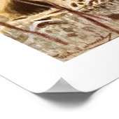 Afrikanischer Grau Poster (Ecke)