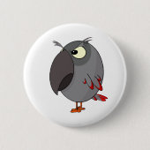 Afrikanischer Graupapagei Button (Vorderseite)