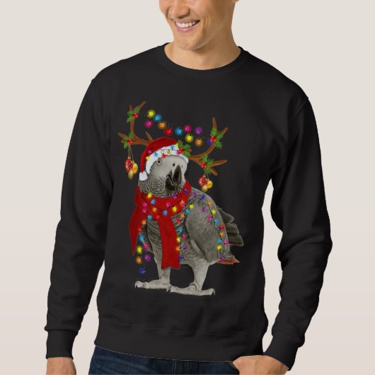 Afrikanischer Graupapagei Gorgeous Reindeer Christ Sweatshirt (Vorderseite)