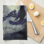 Afrikanischer Graupapagei-Niedlicher Vogel 2 Geschirrtuch (Viertel Falte)