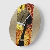Afrikanischer Herbst Große Wanduhr (Winkel)