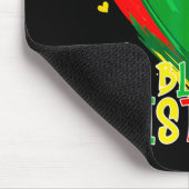 Afrikanischer Herz Schwarzer Geschichtsmonat Afroa Mousepad (Ecke)