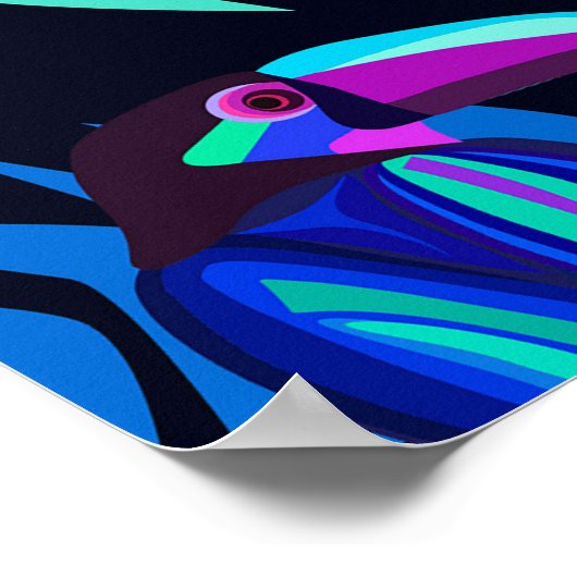 afrikanischer Hintergrund, Giraffe, Leopard, Anseh Poster (Ecke)