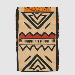 Afrikanischer Hintergrund in warmen Farben Golfhandtuch