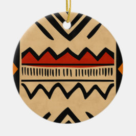 Afrikanischer Hintergrund in warmen Farben Keramik Ornament