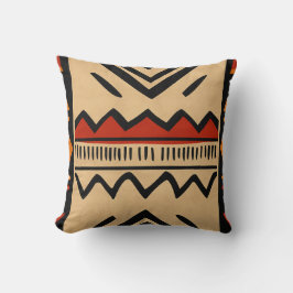 Afrikanischer Hintergrund in warmen Farben Kissen