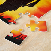 Afrikanischer Jäger mit Spear Jigsaw Puzzle (Seite)