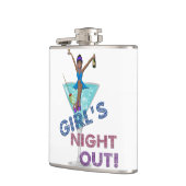 Afrikanischer Junggeselinnen-Abschied Flachmann (Links)