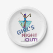 Afrikanischer Junggeselinnen-Abschied Pappteller (Vorderseite)