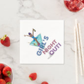 Afrikanischer Junggeselinnen-Abschied Serviette (Beispiel)