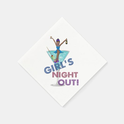 Afrikanischer Junggeselinnen-Abschied Serviette (Ecke)