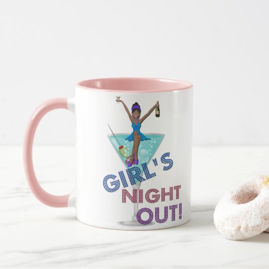 Afrikanischer Junggeselinnen-Abschied Tasse (Mit Donut)