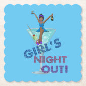 Afrikanischer Junggeselinnen-Abschied Untersetzer (Vorderseite)