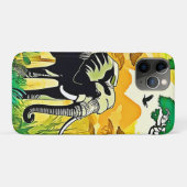Afrikanischer Jungle Elephant Art Design Case-Mate iPhone Hülle (Rückseite (Horizontal))