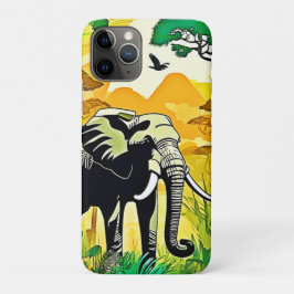 Afrikanischer Jungle Elephant Art Design Case-Mate iPhone Hülle
