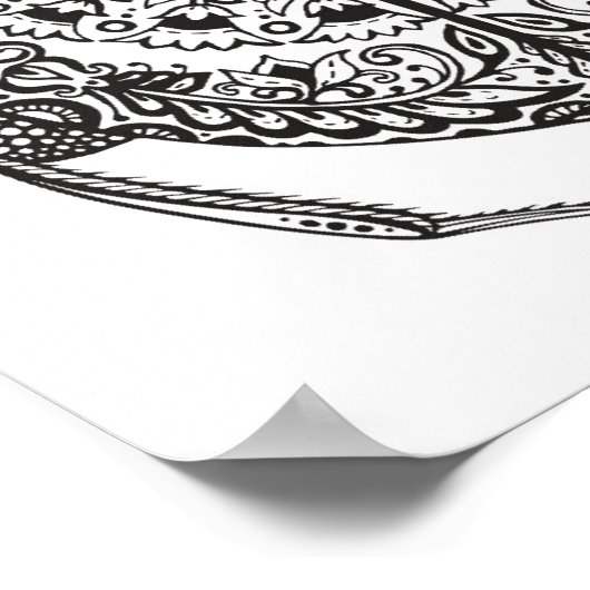 Afrikanischer Käfer Zendoodle 2 Poster (Ecke)