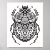 Afrikanischer Käfer Zendoodle 2 Poster (Vorne)