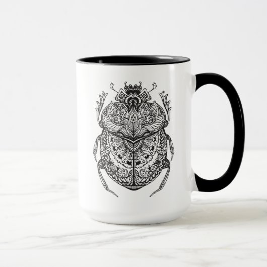 Afrikanischer Käfer Zendoodle Tasse (Rechts)