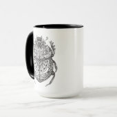 Afrikanischer Käfer Zendoodle Tasse (Vorderseite Links)