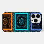 Afrikanischer karierter Muster-Kunstdruck iPhone Hülle (Rückseite (Horizontal))
