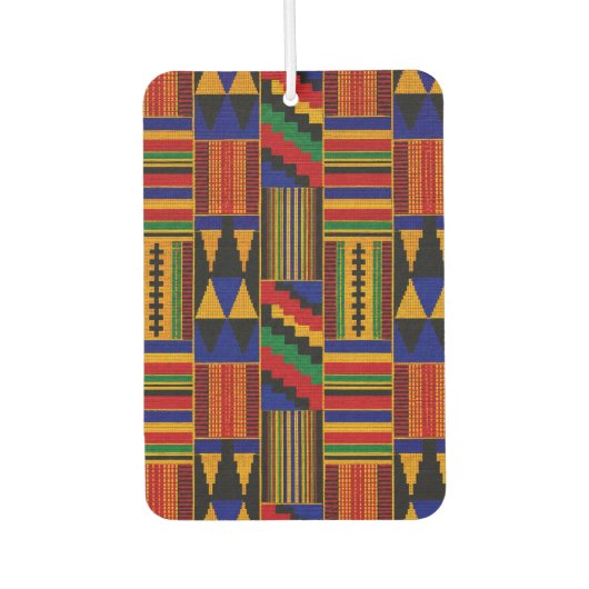 Afrikanischer Kente-Stoff Autolufterfrischer (Vorderseite)