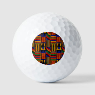Afrikanischer Kente-Stoff Golfball