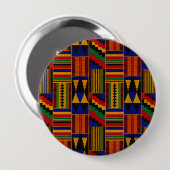 Afrikanischer Kente-Stoffstil Button (Vorne & Hinten)