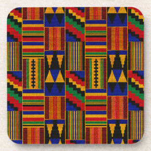 Afrikanischer Kente-Stoffstil Getränkeuntersetzer