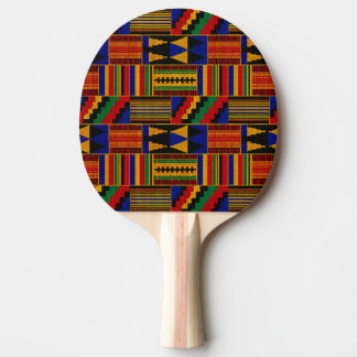 Afrikanischer Kente-Stoffstil Tischtennis Schläger