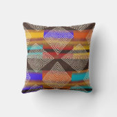 afrikanischer Kleiderstil | Boho Earth Kissen (Rückseite)