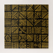 Afrikanischer Konflikt: ethnischer Stammeskrieg na Puzzle (Horizontal)