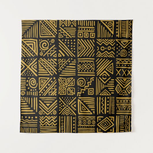 Afrikanischer Konflikt: ethnischer Stammeskrieg na Wandteppich (Vorderseite)