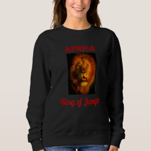 Afrikanischer König des Dschungels beeindruckende Sweatshirt