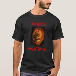Afrikanischer König des Dschungels beeindruckende T-Shirt