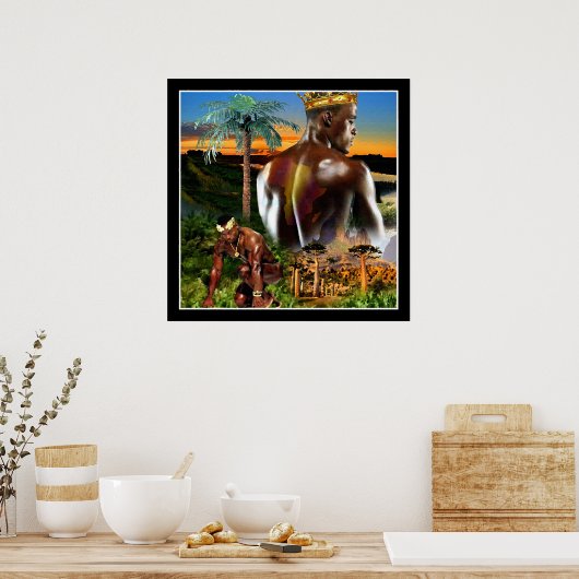 Afrikanischer König Poster (Küche)