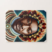 Afrikanischer König Puzzle (Horizontal)