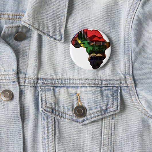 Afrikanischer Kontinent Button (Beispiel)