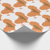 Afrikanischer Kontinent Geschenkpapier (Ecke)