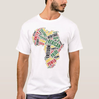 Afrikanischer Kontinent - Geschichte der Schwarzen T-Shirt