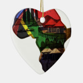Afrikanischer Kontinent Keramikornament (Rechts)