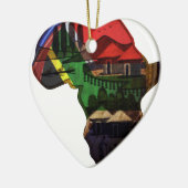 Afrikanischer Kontinent Keramikornament (Links)