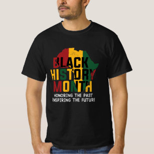 Afrikanischer Kontinent mit schwarzer Geschichte T-Shirt