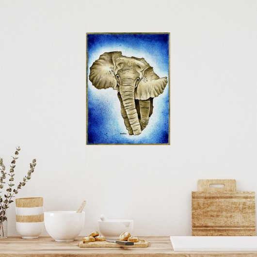 Afrikanischer Kontinent Poster (Küche)