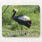Afrikanischer Kran Mousepad (Vorne)