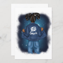 Afrikanischer Krebs Zodiac Sign Birthday Party Einladung